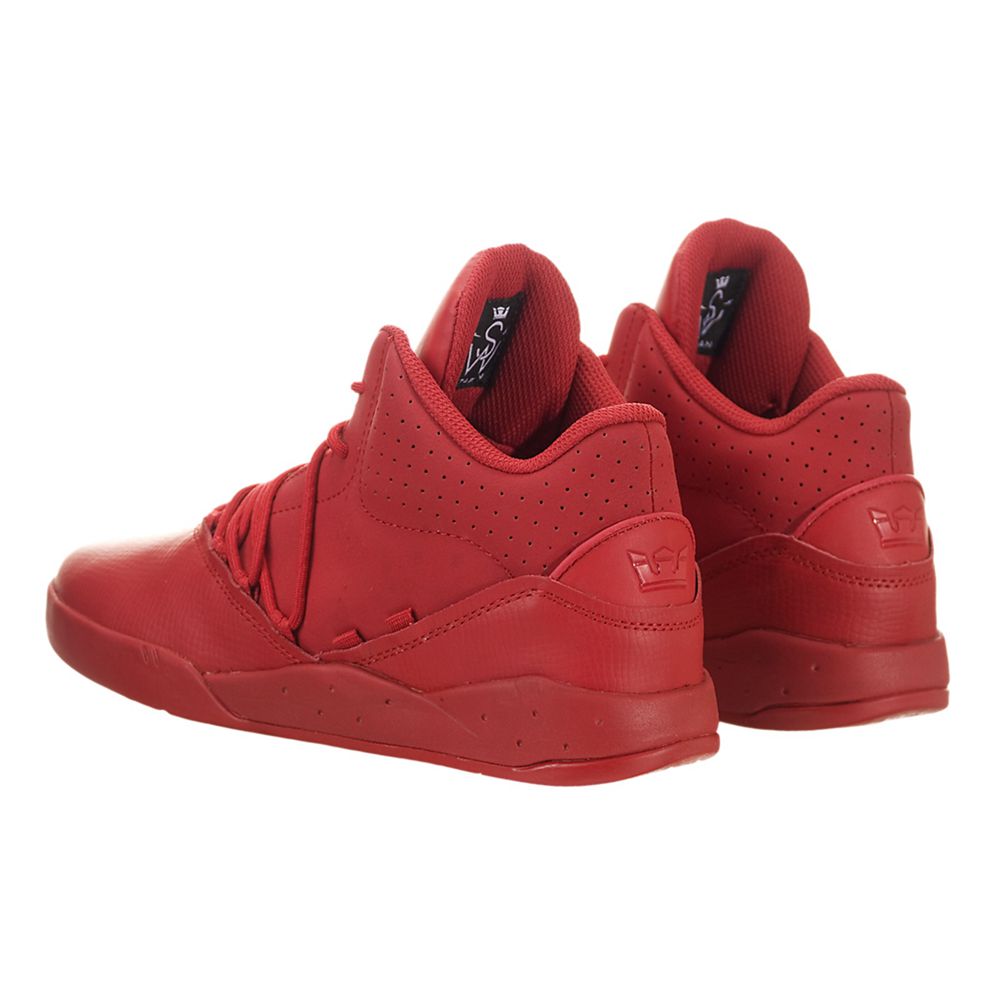 Baskets Supra Estaban Rouge Red/Red-Red Homme | WCJ-65625993